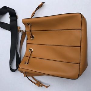 ZARA TRF WOMEN’S MUSTARD DRAWSTRING HANDBAG